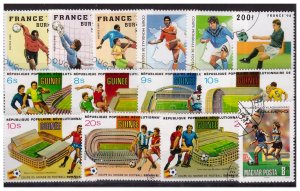 FOOTBALL(SOCCER) 50 different stamps used