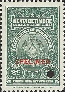 HONDURAS SPECIMEN