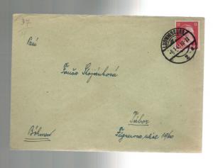 1943 Germany Ludwigsburg Gestapo Prison Cover with Letter to BM Wenzel Stojanek