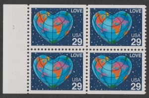 U.S.  Scott# 2536 1991 love Issue XF MNH Pane