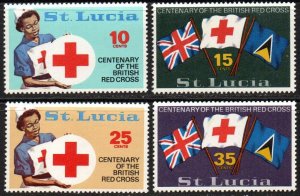 St. Lucia Sc #282-285 MNH