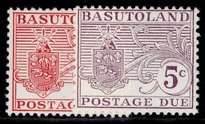 BASUTOLAND QEII SG D9-D10, 1964 postage due set, M MINT. Cat £15.