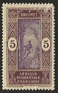 Dahomey 46 mint. hinge remnant, scuff. 1922. (D277)