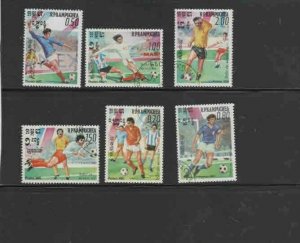 CAMBODIA #552-558 1985 WORLD CUP SOCCER CHAMPIONSHIP MINT VF NH O.G CTO b