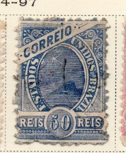 Brazil 1897 Early Issue Fine Used 50r. NW-11967