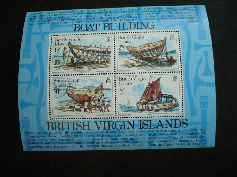 Stamps-British Virgin Islands - Scott# 453a - Mint Never Hinged Souvenir Sheet