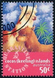 Cocos (Keeling) Islands 1996 50c Quarantine Station - Alpacas SG348 CTO