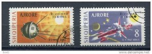 Albania 1964 Sc C73-4 Mi 857-8 Used/CTO Space Overprint Riccione 23-8-1964 Cv