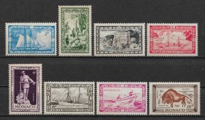 Monaco 1949, Varies Designs, Scott # 237-244, VF-XF MNH** (RMD-8)