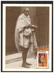 MONTSERRAT 1998 M.Gandhi MAXIMUM Card