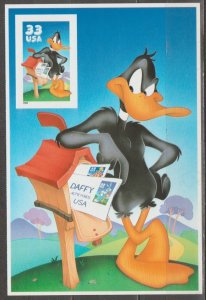 3307c, Pane of one IMPERF. Single. Daffy Duck MNH, .33 cent.