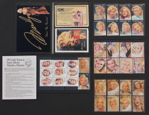 Gambia #1601 Marilyn Monroe Collection + MONTSERRAT #860, TANZANIA 809 + 1-SS