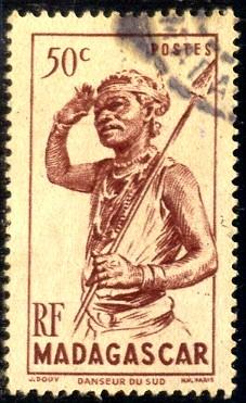 Southern Dancer, Malagasy stamp SC#272 used