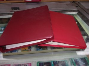 KAPPYSstamps TWO (2) COUNTER SALES 3 RING BINDERS 9X6 WITH 60 PAGES