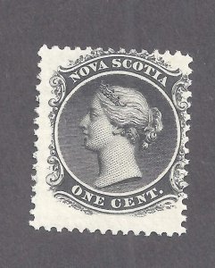 CANADA NOVA SCOTIA # 8a 1c BLACK QUEEN VICTORIA MINT NH BS23496