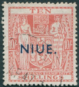 Niue 1945 10s carmine-lake SG85 used