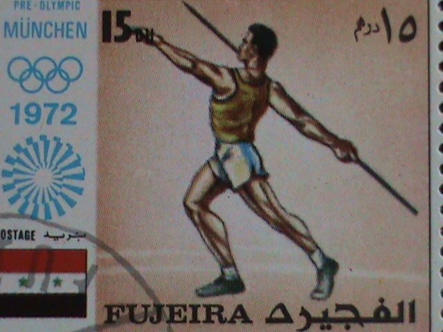 ​FUJEIRA STAMP-1972 OLYMPIC GAMES MUNICH'72 - CTO COMPLETE-LARGE SET SHEET VF