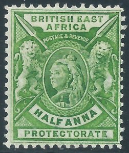 British East Africa, Sc #72, 1/2a MH