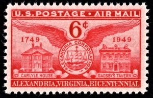 US C40 MNH VF 6 Cent Alexandria Bicentennial Single