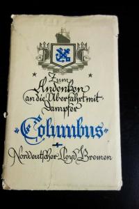 Bremen Early Ship Cards Rare Set of 8 Columbus Envelope