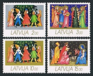 Latvia 336-339,MNH.Michel 344-347. Christmas 1992.