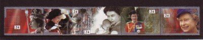 Great Britain Sc 1436-0  1992 60th anniv QE II stamp set mint NH