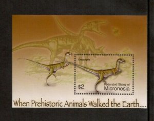 Micronesia 2005 - Dinosaurs - Souvenir Stamp Sheet - Scott #619 - MNH