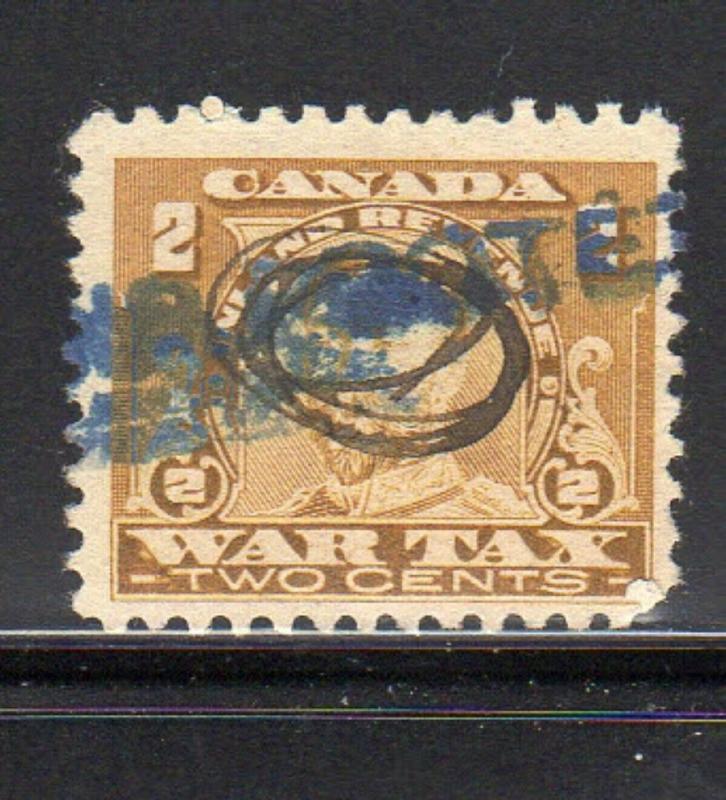 CANADA #FWT8  1915  2c    KING GEORGE V WAR TAX       F-VF USED  d