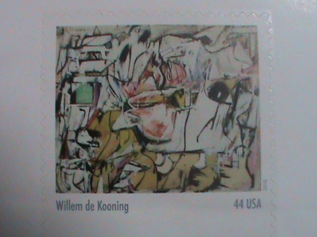 ​UNITED STATES-2010 SC#4444  ABSTRACT EXPRESSIONISTS-PAINTING-MNH S/S SHEET VF