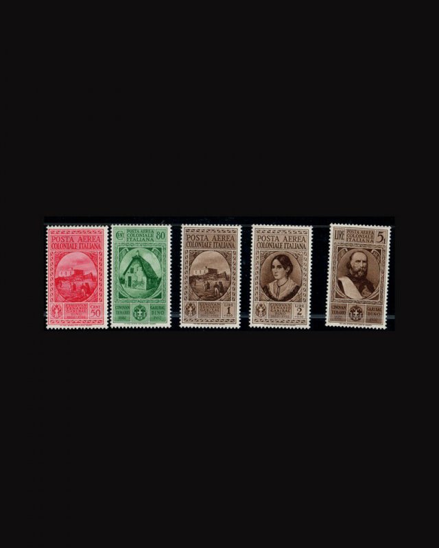 Hængsel næve efter det Vintage: Italiane 1932 OG BH PO Scott #C8-C12 $28.25 LOT #Vsaitcol1932A-X27  | Europe - Italy, Air Mail Stamp / HipStamp
