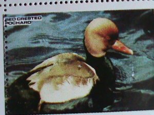 ​SCOTLAND-STAFFA STAMP-1974-WORLD RARE BIRDS CTO FULL-SHEET VERY FINE