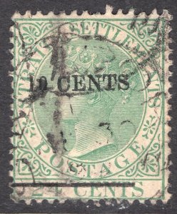 STRAITS SETTLEMENTS SCOTT 75A