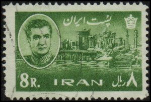 Iran 1217 - Used - 8r Palace of Darius, Persepolis (Perf 11) (1962) (cv $1.00)