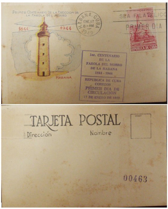 V. eb. p A) 1949, SPANISH ANTILLES, CENTENARY OF THE LIGHTHOUSE OF THE MORRO OF