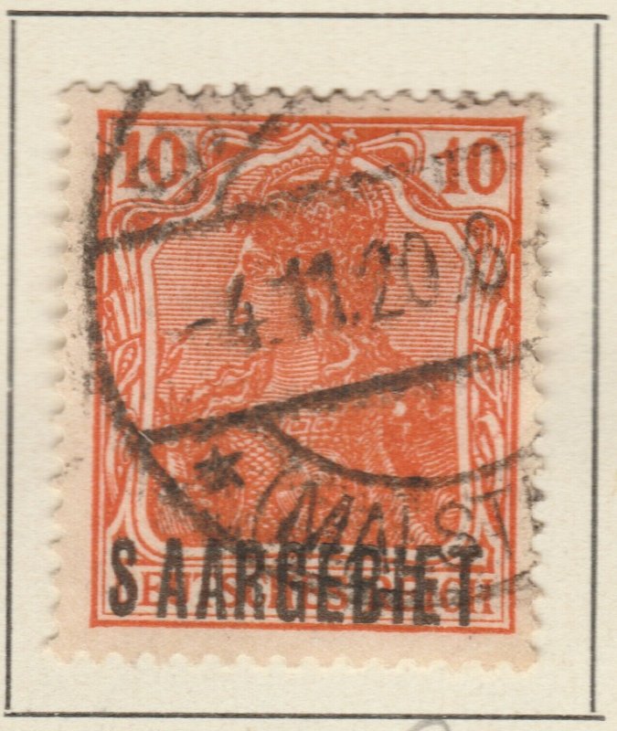 Germany SAAR 1920 10pf Used Stamp A27P3F21658
