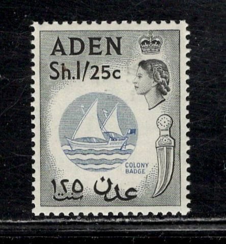 ADEN SC# 74 FVF/MNH