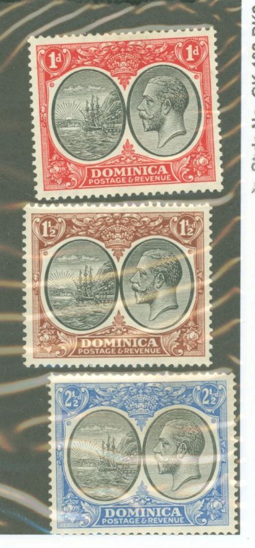 Dominica #67/69/72  Multiple