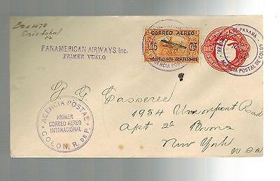 1929 Colon Panama First International Flight Cover FFC  N...