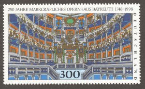 Germany Scott 2001 MNHOG - 1998 250th Annv of Beyrouth Opera - SCV $3.25