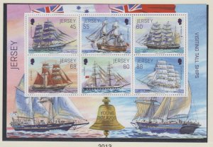 Jersey 2013, ' Tall Ships'  Miniature Sheet.  unmounted mint NHM