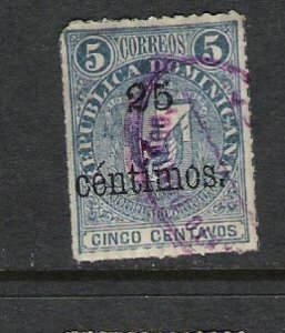 DOMINICAN REP. DOMINICANA 59v VFU DOUBLE ACCENT ERROR ARMS 985D