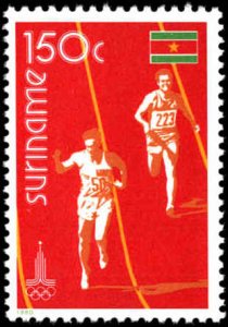Suriname #552-556, Complete Set(5), 1980, Olympics, Never Hinged
