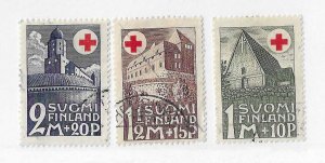 Finland Sc #B5-B7 set of 3  used VF