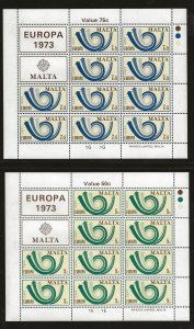 MALTA SC# 469-71  MINISHEET/10  FVF/MNH 1973