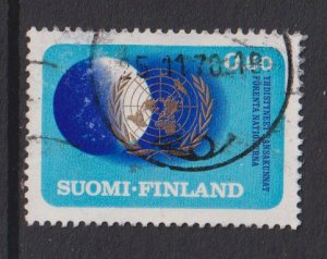 Finland    #495  used  1970  UNESCO  50p globe