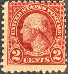 U.S.# 583-MINT NEVER/HINGED*--SINGLE---CARMINE----1924