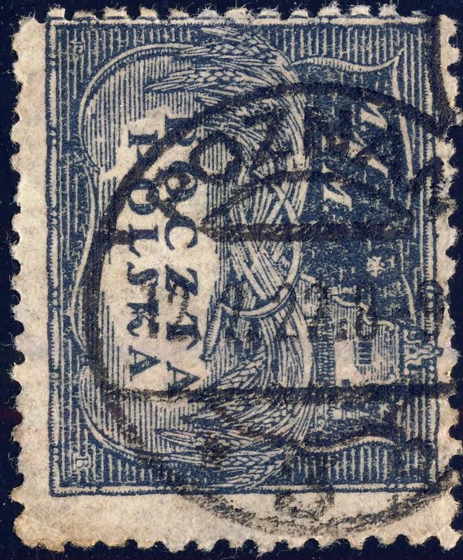 POLOGNE / POLAND / POLEN - 1922 -  POZNAN / * 3 b  CDS on Mi.109zI 1M slate