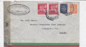 portugal 1944 stamps cover ref 19347