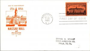 FDC 1956 SC #1083 Farnam Cachet - Princeton NJ - Single - F78503
