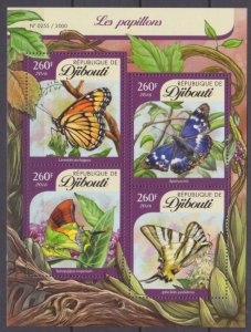 2016 Djibouti 824-827KL Butterflies 12,00 €